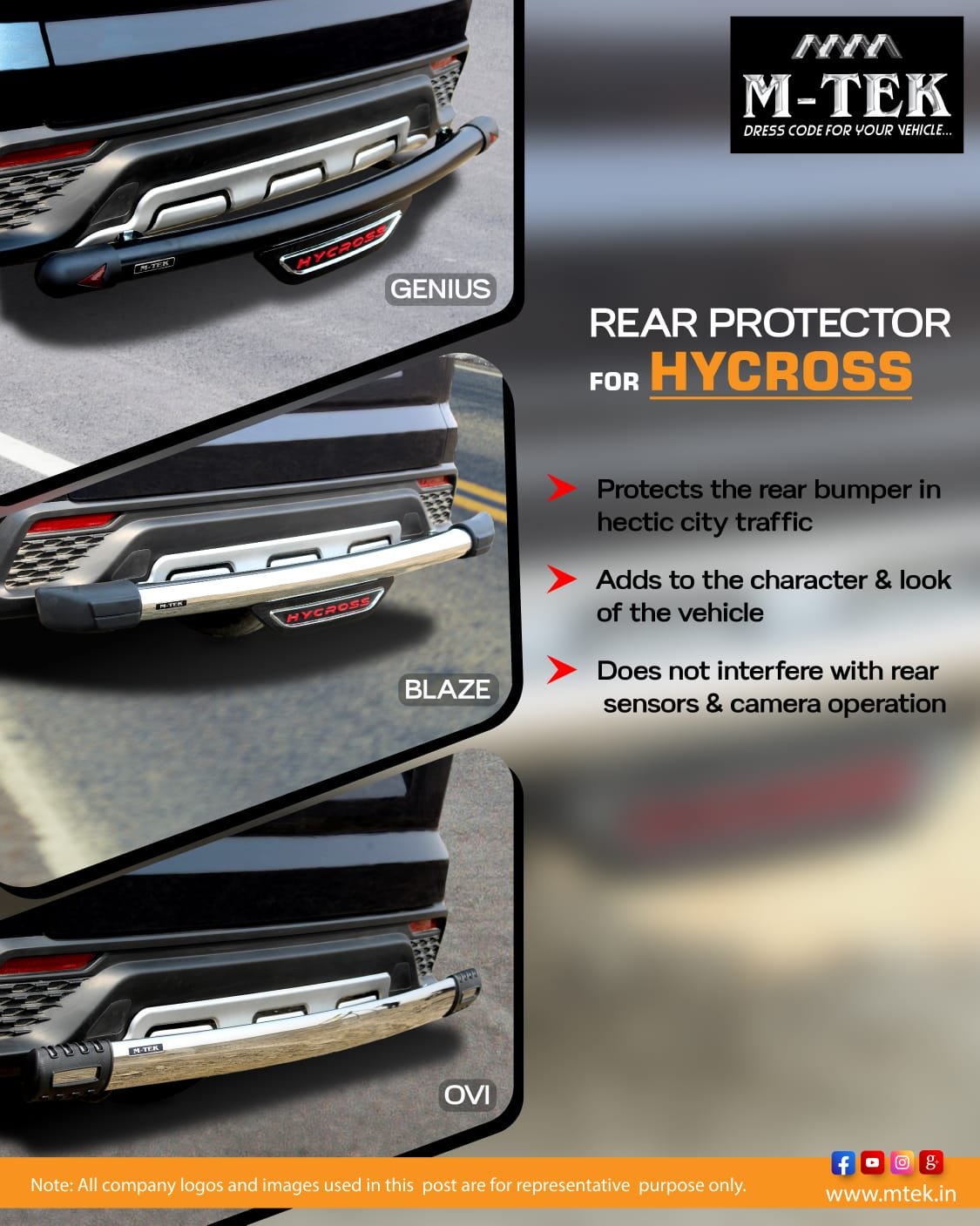 WhatsApp Image 2023-08-03 at 4.48.17 PM Toyota Hycross Rear Protector - Image 1